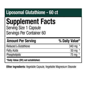 Liposomal Glutathione - 60 Vegetable Capsules SP