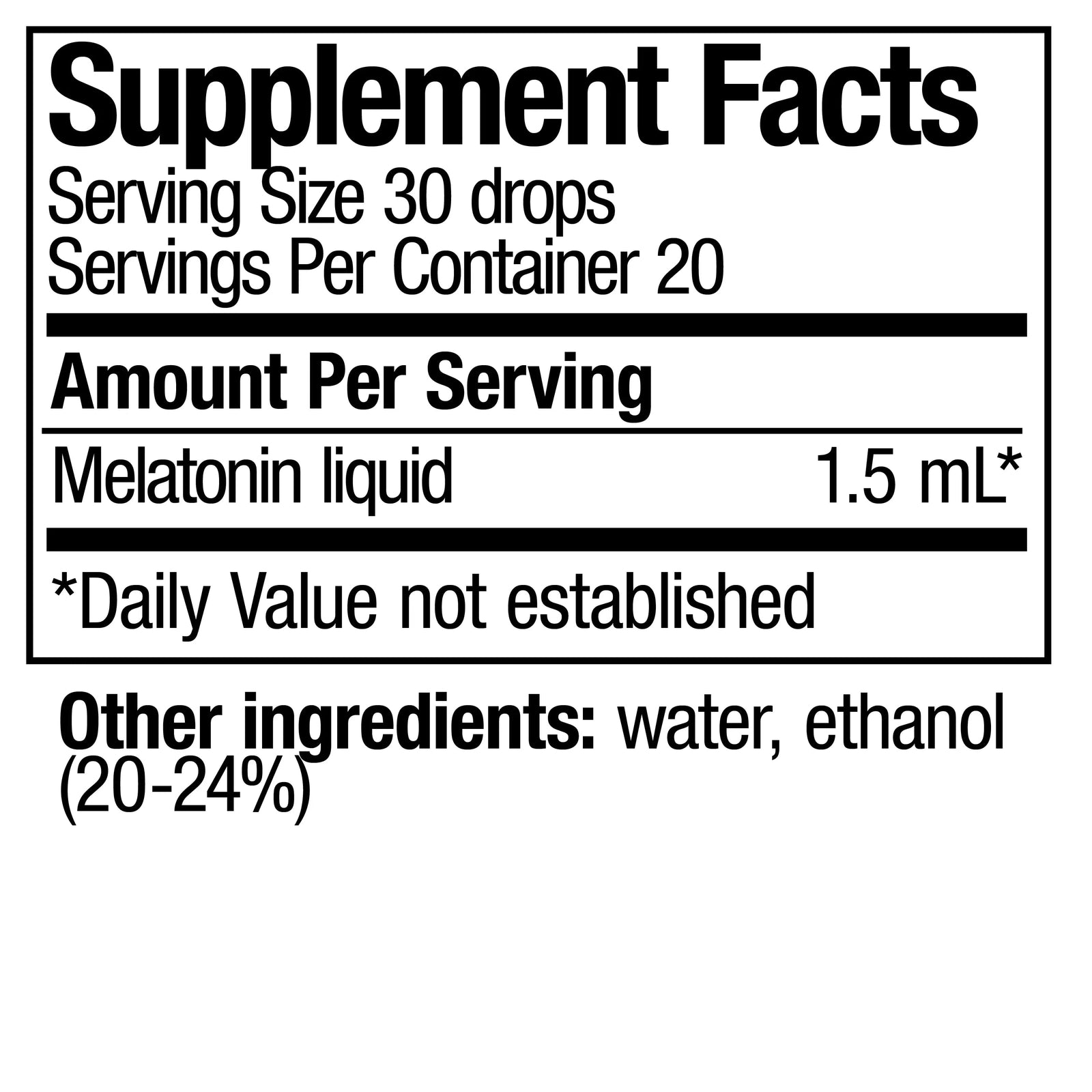 Liquid Melatonin - 1oz