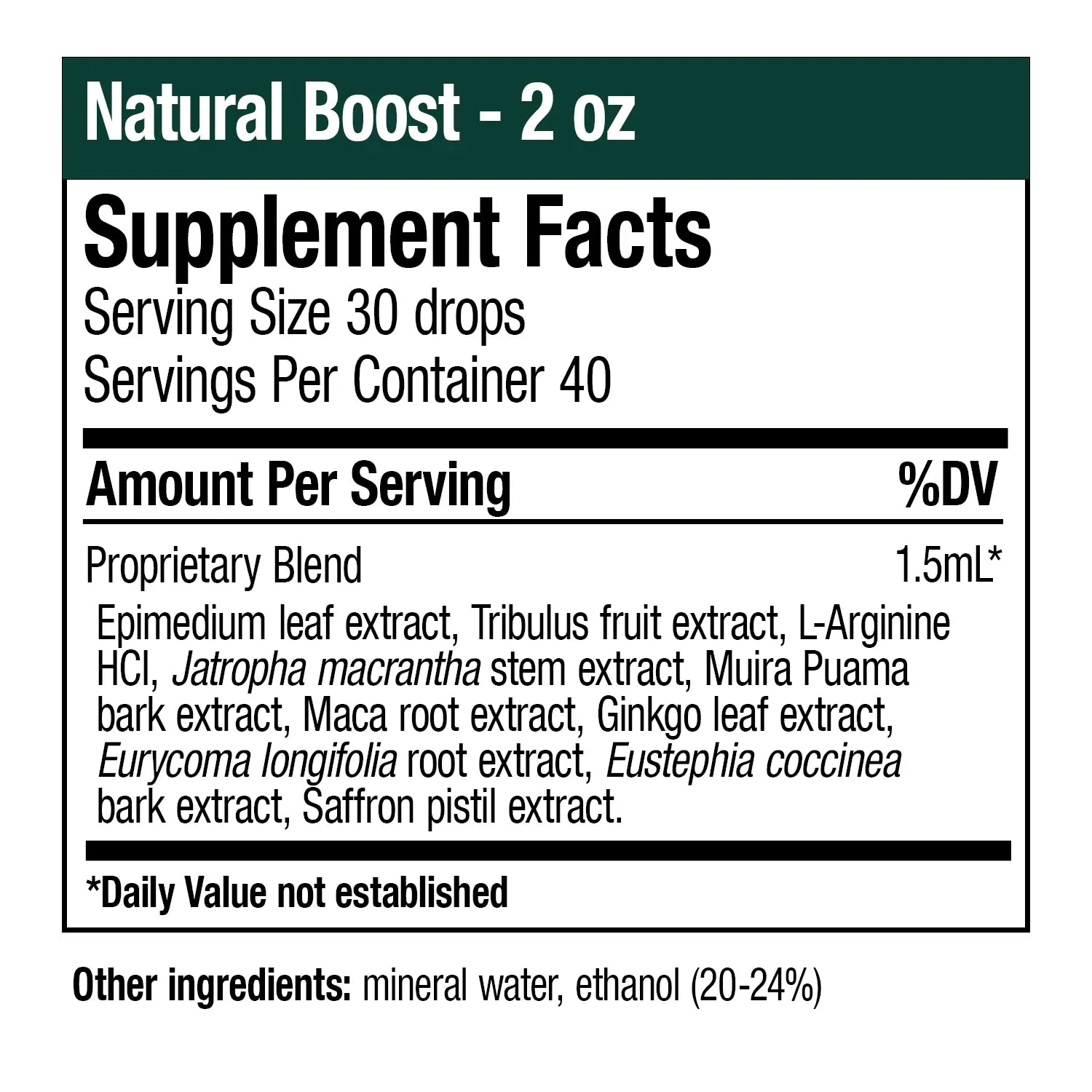 Natural Boost - 2oz SP