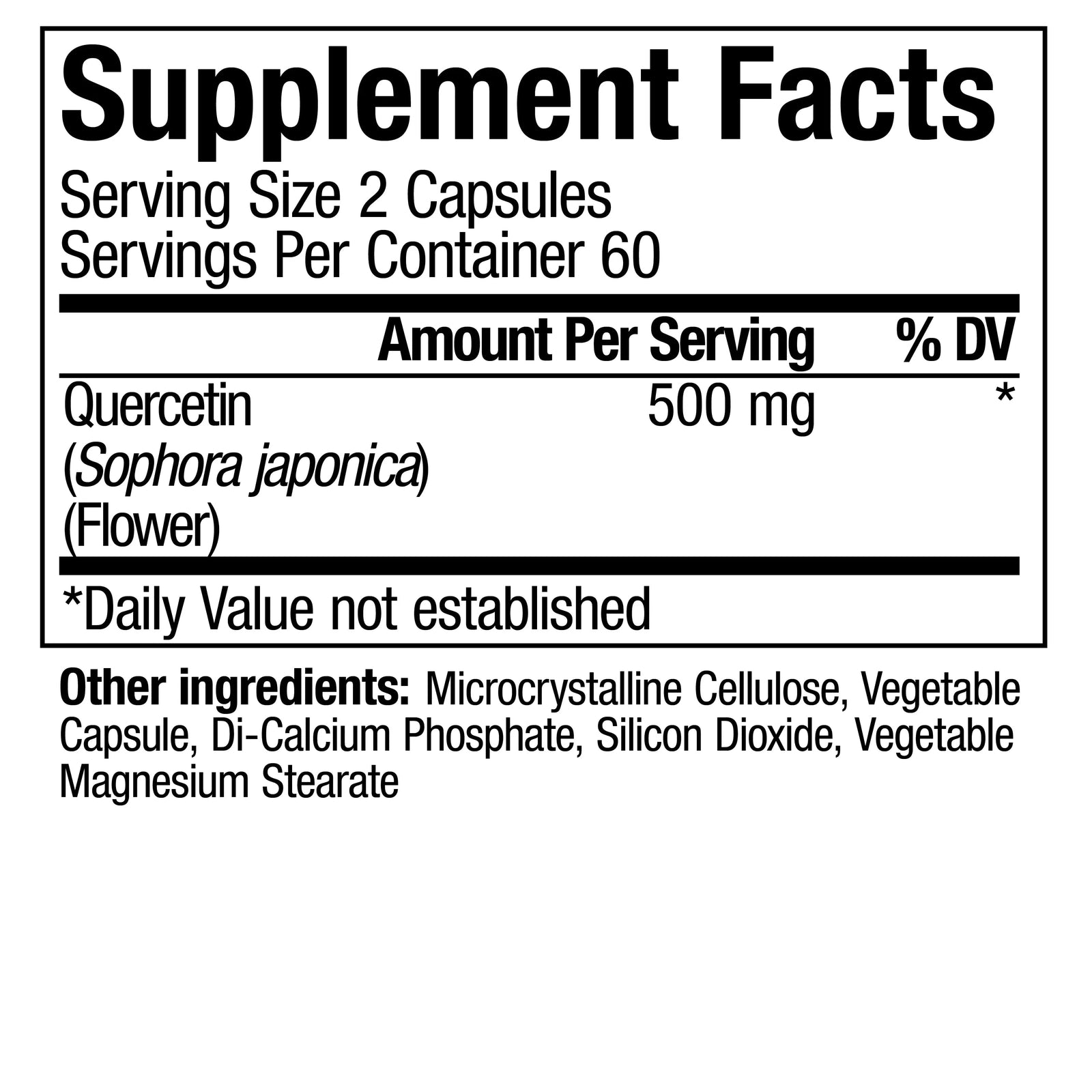 Quercetin - 120 Vegetable Capsules