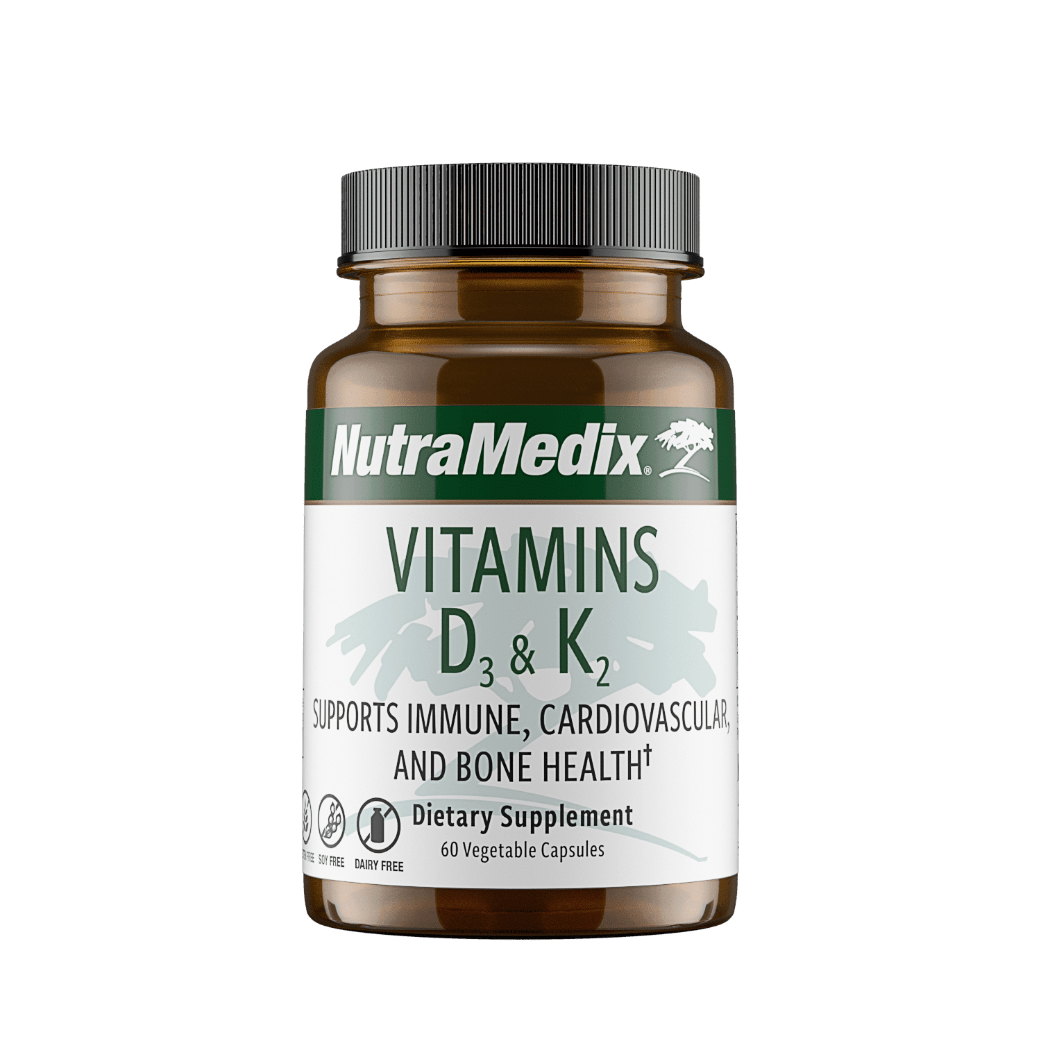 Vitamins D3 K2 - 60 Vegetable Capsules